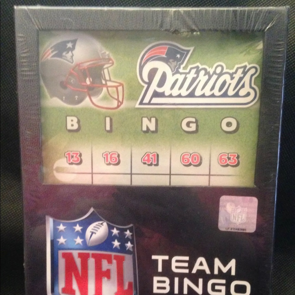 New England Patriots" NFL Team Bingo Game 2009
